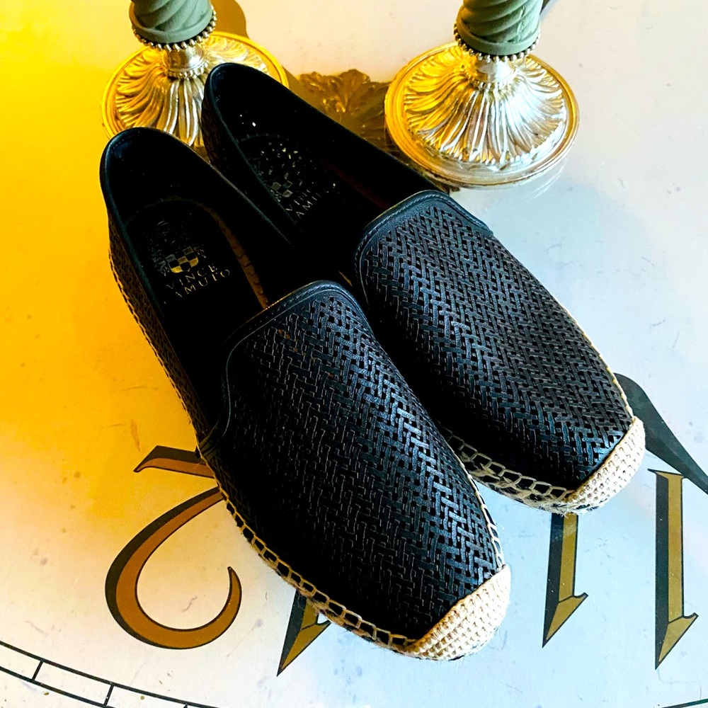 Vince Camuto Espadrilles - Black Perforated